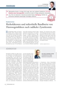 Spectrum-Urologie Risikofaktoren nach rad. Zystektomie Spectrum-Urologie Risikofaktoren nach rad. Zystektomie
